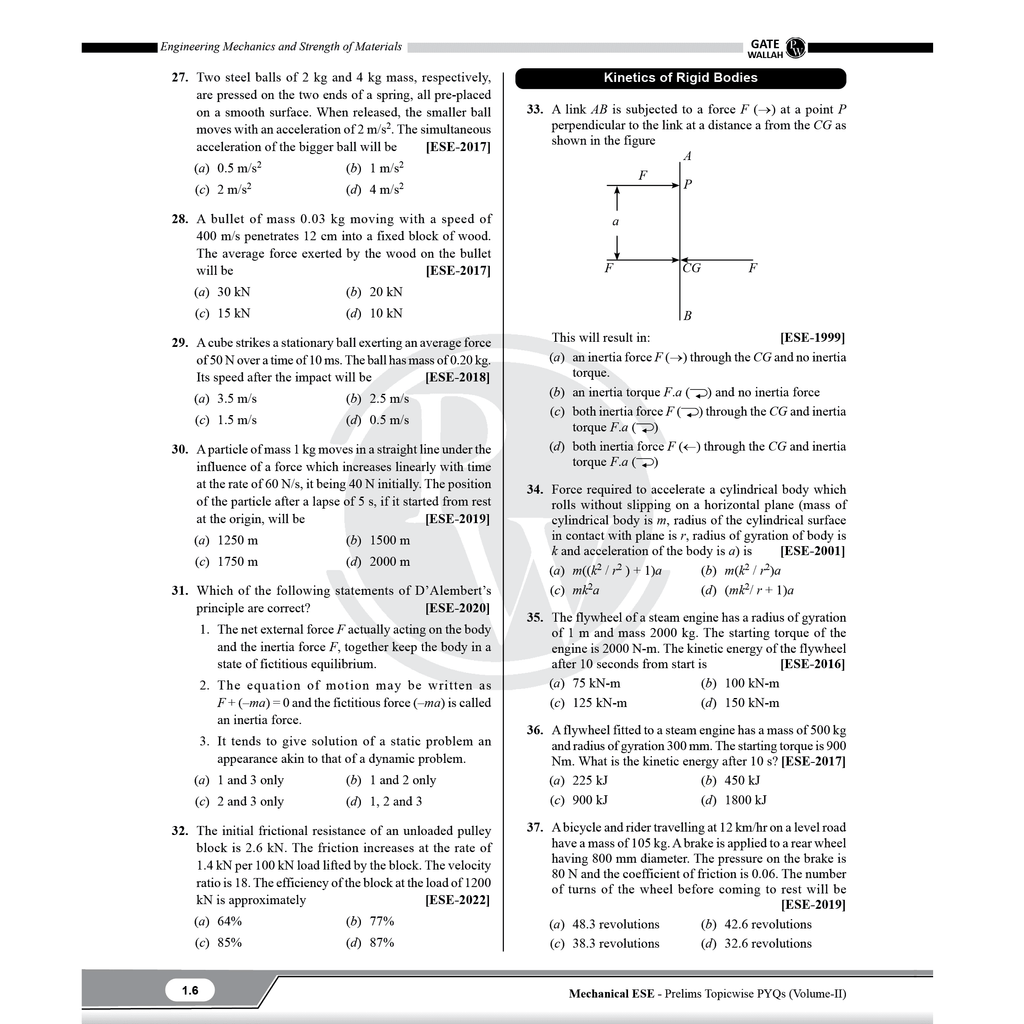 UPSC ESE Topicwise Previous Years Solved Questions 26 Years PYQs Mechanical Engineering Preliminary Examination Volume 1 & 2 and General Studies & Engineering Aptitude Combo Set of 3 Books