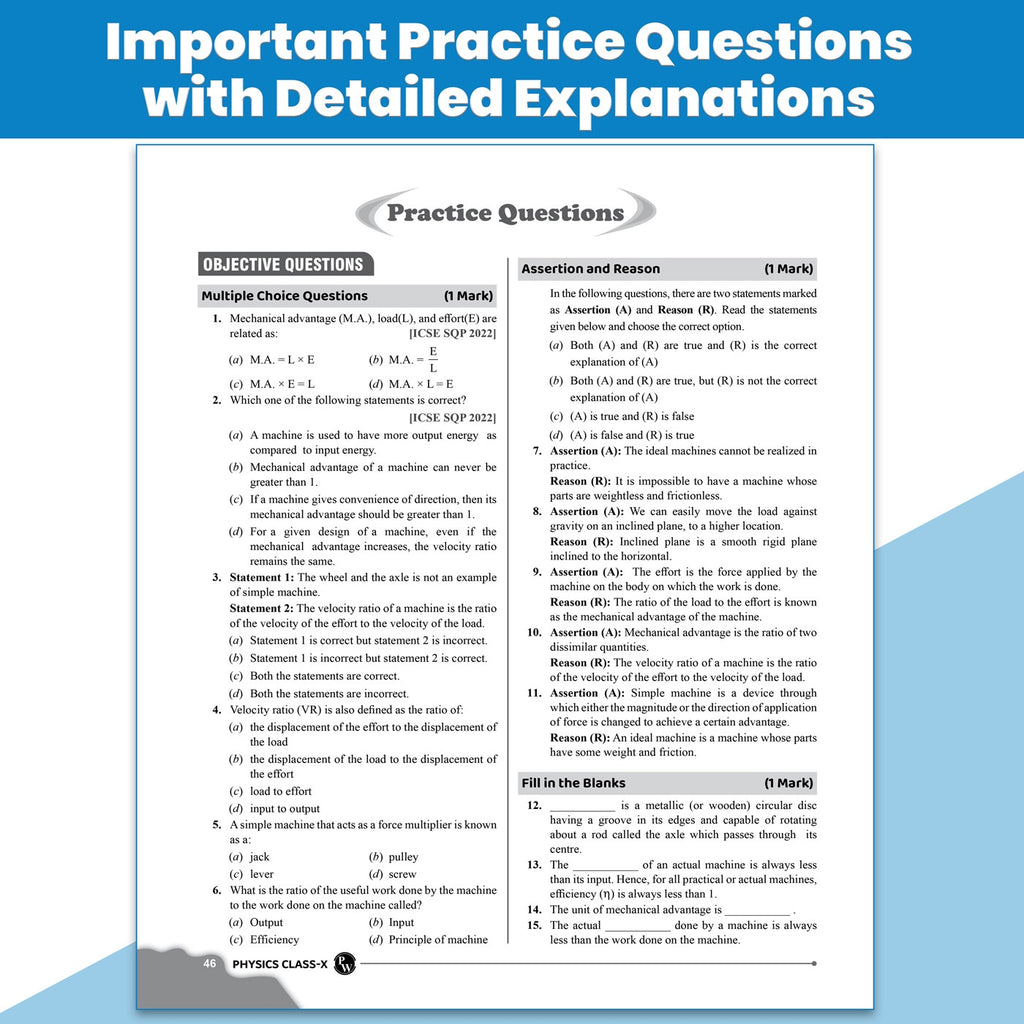 Class 10 ICSE Question & Concept Bank 2027 Physics, Chemistry, Maths, Biology, English Paper 1 (Language), English Paper 2 (Literature) Combo Set of 6 Books with Solved PYQs