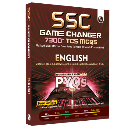 SSC Game Changer General Awareness PYQ Hindi 8000+ TCS MCQ For 2025 SSC Exams | Chapter, Topic & Exam-wise Previous Year Solved Questions | For CGL, CHSL, MTS, CPO, GD