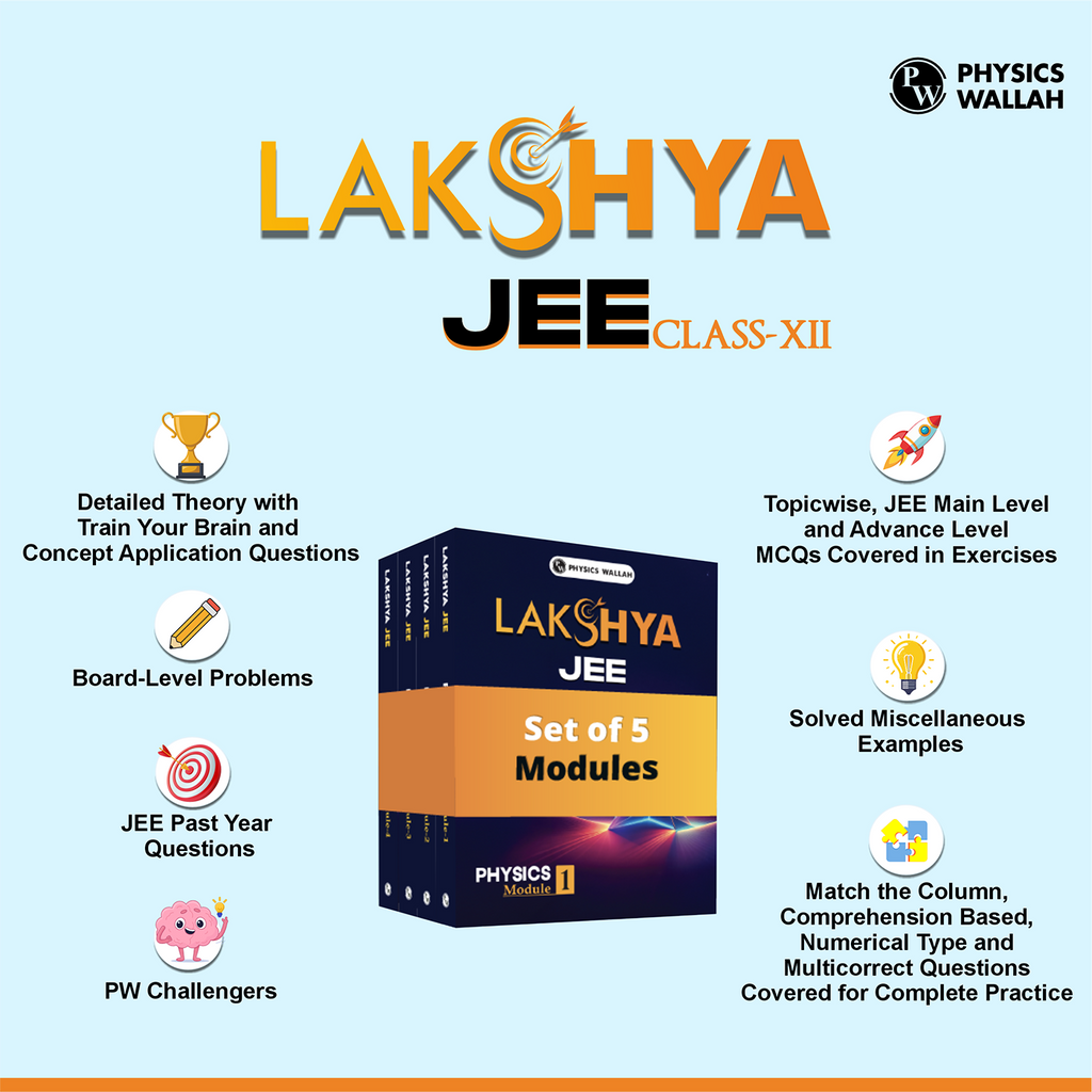 Lakshya For JEE Main & Advanced Class 12 Physics Modules with Solutions Combo Set of 5 Books (2025 Edition)