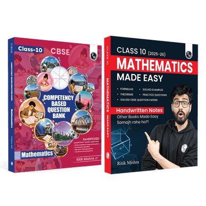 PW Competency Based Questions Class 10 & Handwritten Notes Mathematics By Ritik Sir (Set of 2) For 2027 Board Exams | 400+ Real Life Applications Based Questions & Quick Revision Notes
