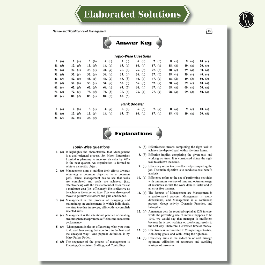 CUET (UG) Business Studies 2025 Chapterwise & Topicwise Question Bank with Past Year Questions and Mock Test | Latest 2024 Solved PYQ, NCERT Short Notes, MCQs