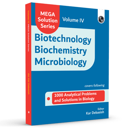 Mega Solution Series Biotechnology Biochemistry Microbiology Volume 3 by Debasish Kar For CUET-PG 2024-2025 Exams