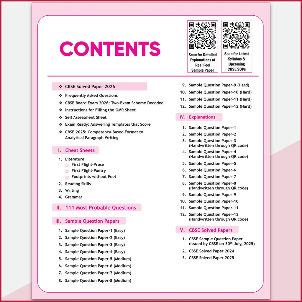 PW 15 CBSE Sample Papers Class 10 English Language & Literature For 2027 Board Exam (New Pattern) | CBSE Like Question Booklet and Answer Sheets, Marking Stickers