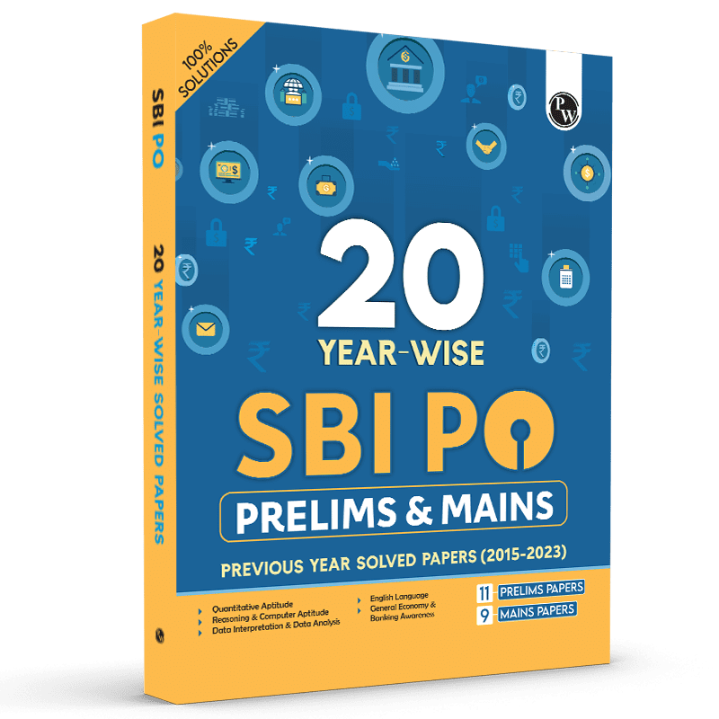 20 SBI PO Prelims & Mains Previous Year Solved Papers (2015-2023) For Exam 2024-2025 | Past Questions | PYQ | English Edition