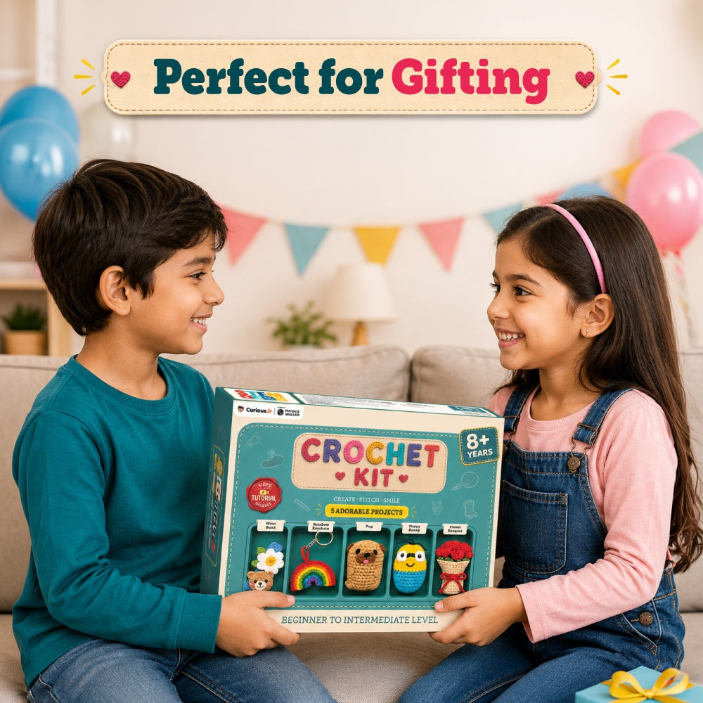 15 Pcs Crochet Kit for Beginners, 5 Experiments with Video Tutorial