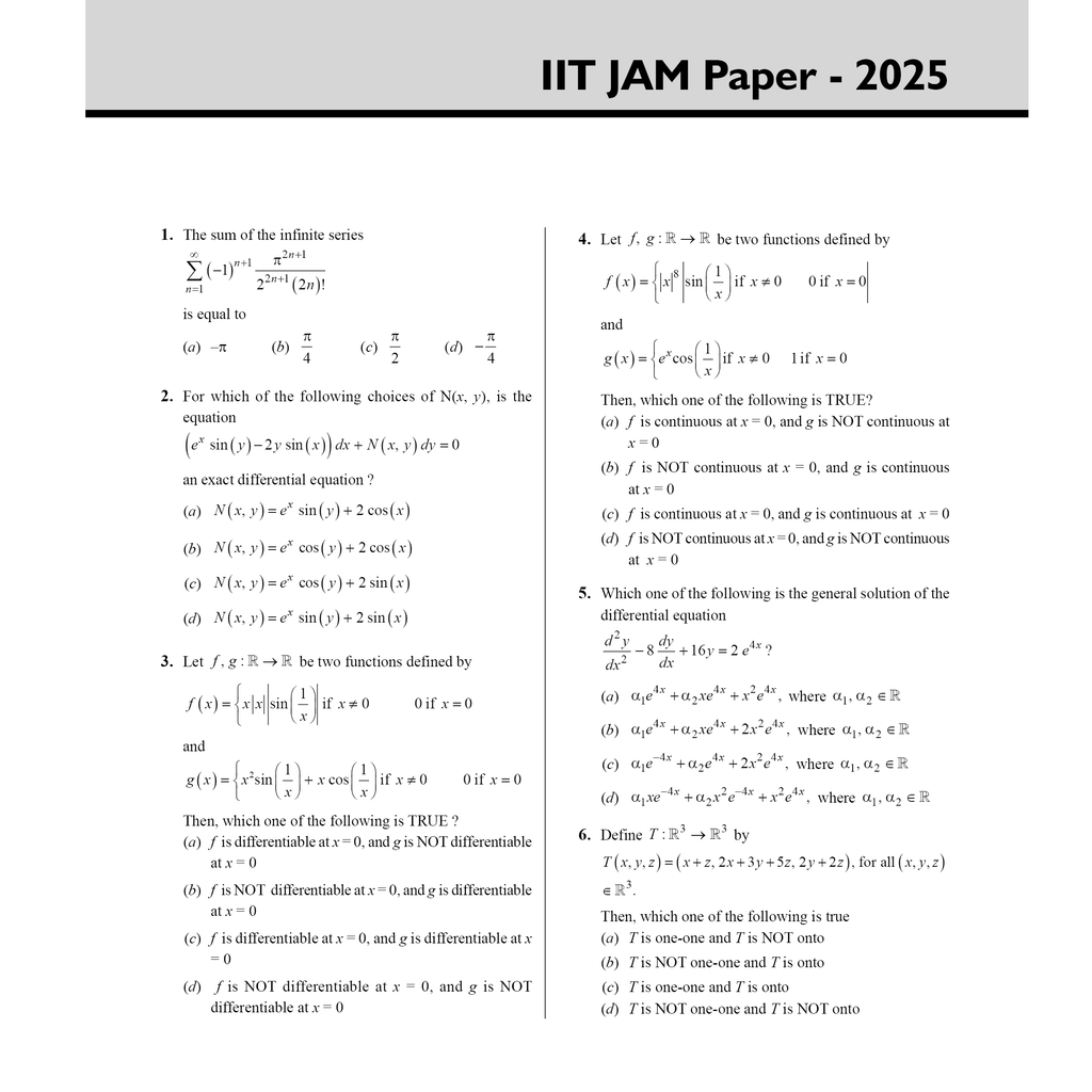 IIT JAM Recap 21 Years Mathematics PYQ Chapterwise & Yearwise Previous Year Solved Papers (2025-2005) with 5 Mock Tests l Latest Exam Questions Covered