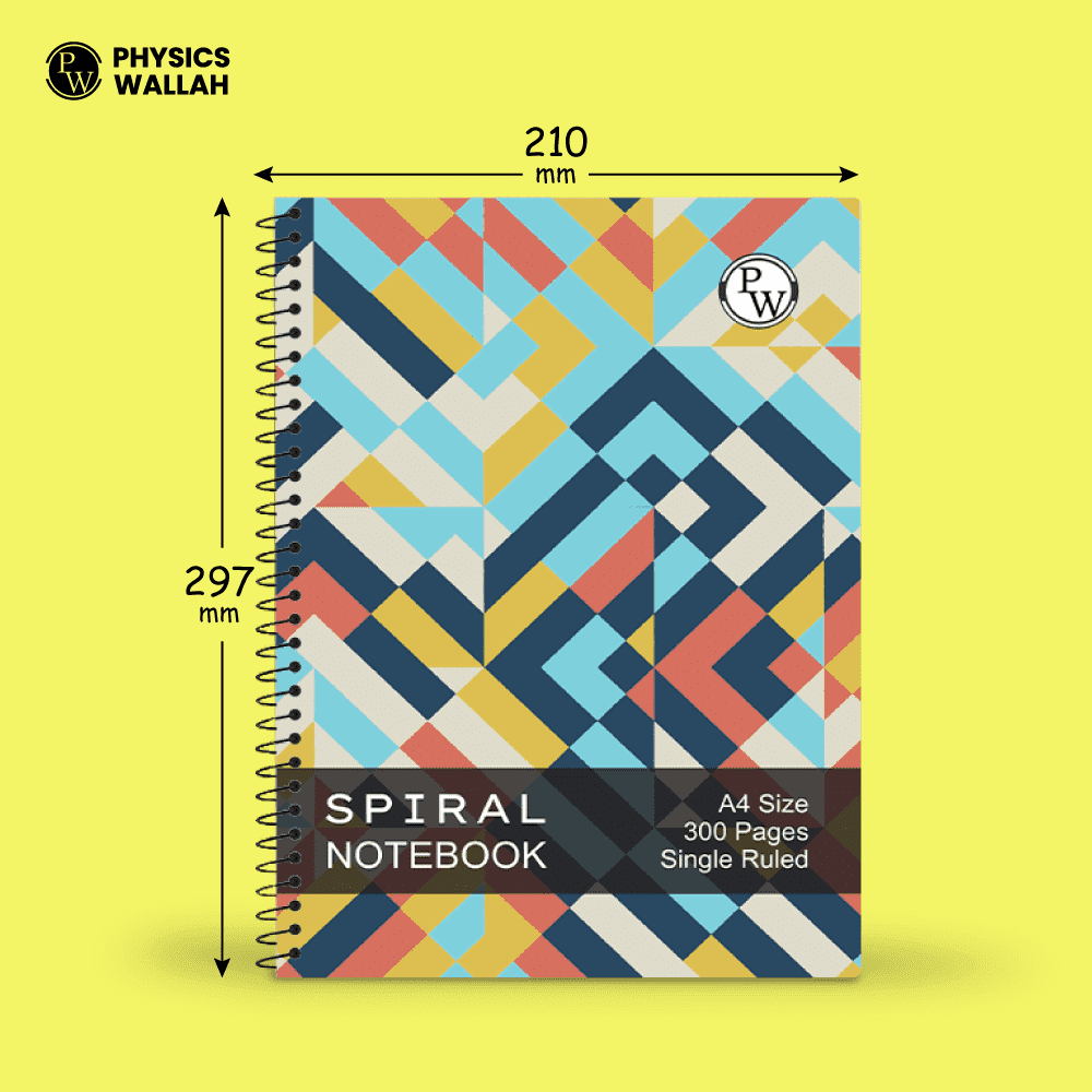 PW Spiral Notebook | 300 Pages | Ruled