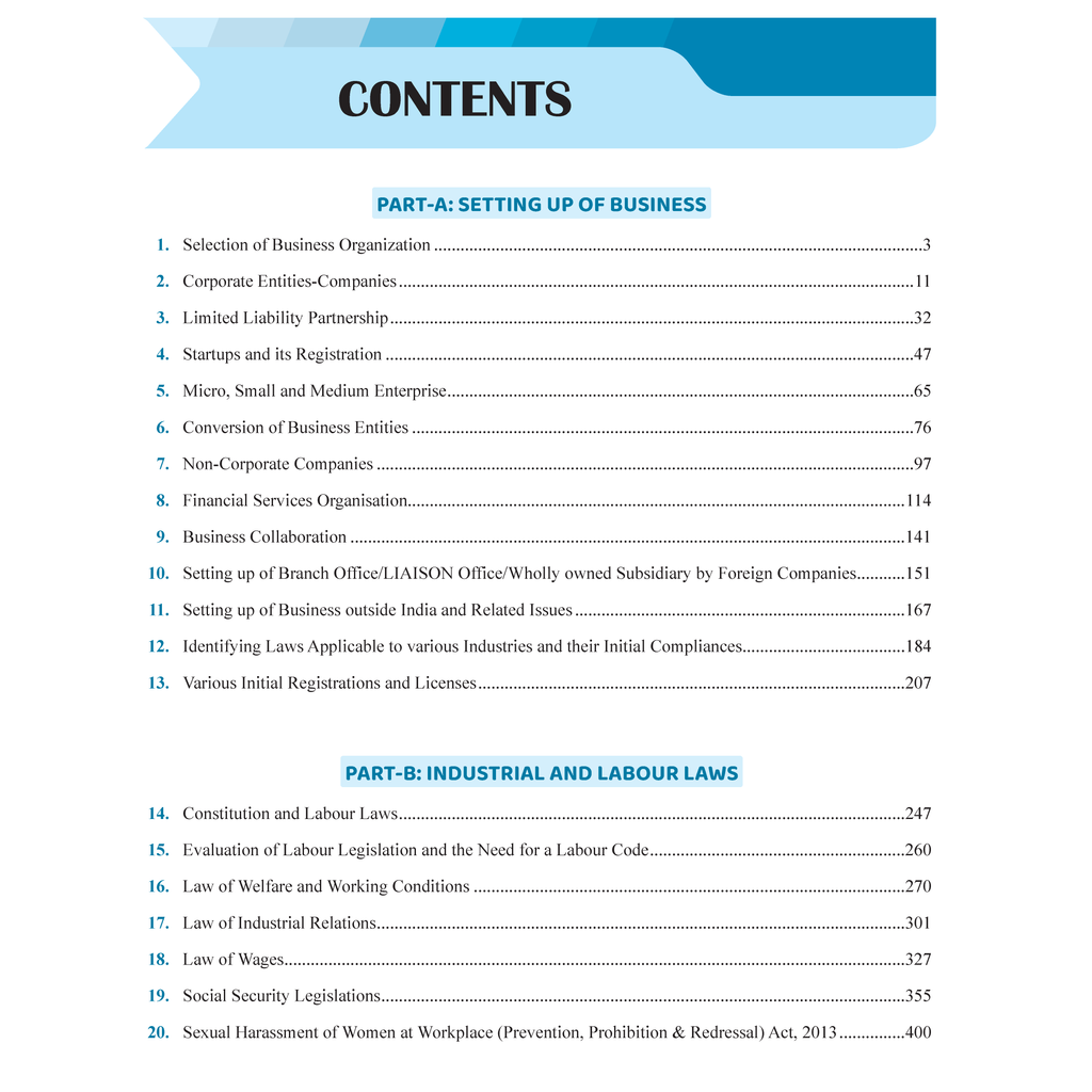 CS Executive Setting Up of Business, Industrial & Labour Laws Module-I Theory Books For 2025 Exam | Comprehensive Curriculum Coverage | Theoretical + Practical Questions
