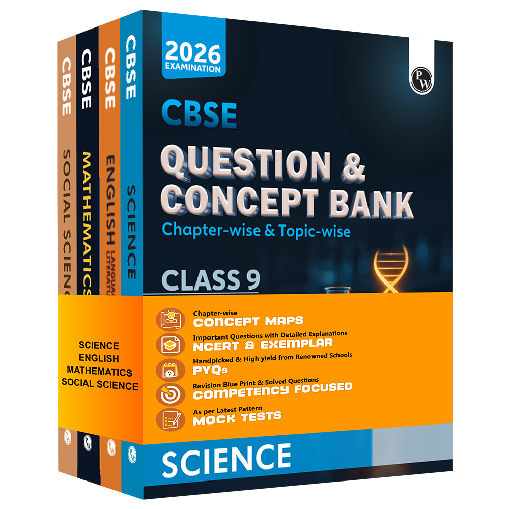 CBSE Question & Concept Bank (QCB) Class 9 Science, Mathematics, Social Science, English Combo Set of 4 Books | Chapter-wise and Topic-wise Solved Questions For 2026 Exams