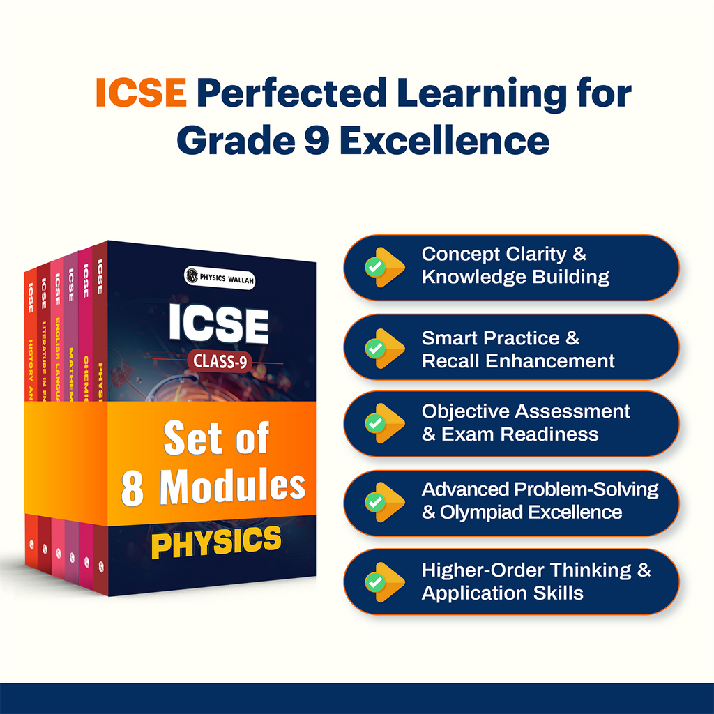 ICSE Class 9 Mathematics, Physics, Chemistry, Biology, Geography, History and Civics, English Language Paper 1 & 2 Combo Set of 8 Books (2026 Edition)