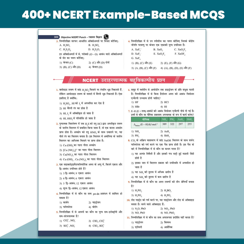 PW Objective NCERT Punch 1.0 Chemistry Hindi For NEET and JEE 2027 By Harsh Tyagi, Mohan Singh, Pep Singh | 5571+ NTA Based MCQs For End Time Preparation