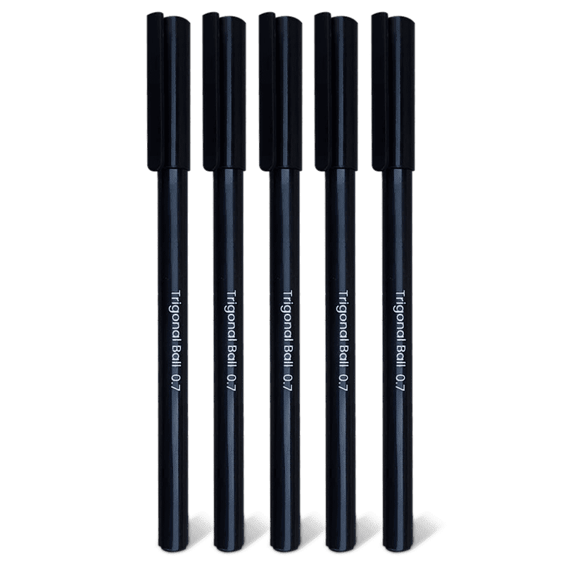 Trigonal Ball Pen Pack of 20 (Black Body)