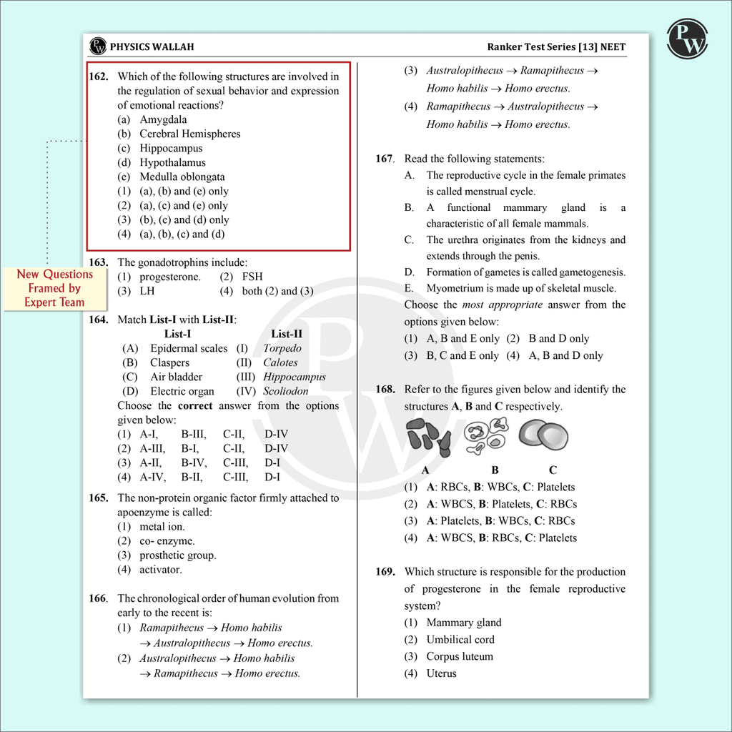 NTA NEET New Pattern Rankers Test Series 2025 (180 Ques) Verified & Curated By Expert Faculties | 10 Full Syllabus + 4 Part Syllabus (Class 11 & 12) | OMR Sheet, Solution Booklet