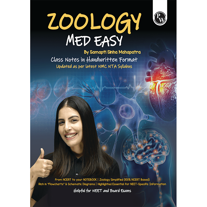 Digital-Book + Zoology Med Easy 2.0 For NEET and Board Exams 2025-26 | Flowcharts, Schematic Diagrams l Samapti Sinha Mahapatra Handwritten Notes