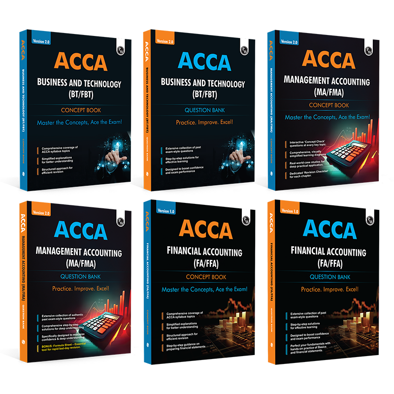 ACCA FIA/Knowledge Level Study Pack Combo Set of 3 Subjects (6 Books) - 2.0