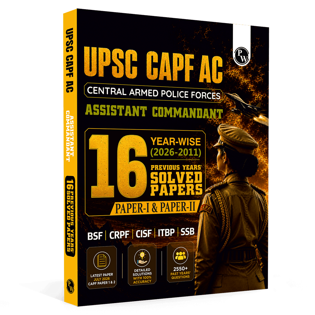 UPSC CAPF AC Central Armed Police Forces Assistant Commandant 16 Previous Year Solved Papers I & II (2026-2011) For BSF, CRPF, CISF, ITBP, SSB 2027 Exam 2027 | 2550+ PYQs