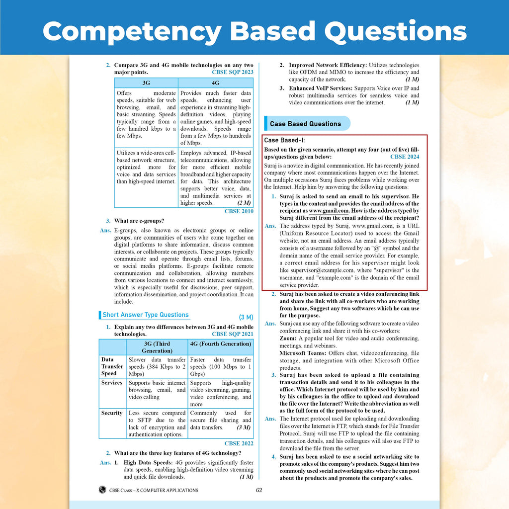 PW CBSE Question & Concept Bank Class 10 Computer Application 2027 Chapterwise & Topicwise By Prateik Sharma | NCERT Important Questions Concept Maps PYQs Mock Test 50% Competency Based Questions