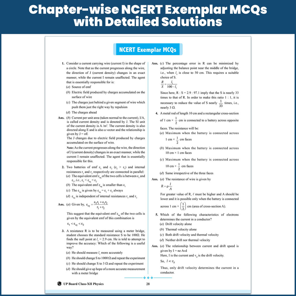 UP Board Class 12 Question Bank Physics Guru Mantra By Dhananjay Sir For 2026-27 Exam | NEP 2020 | Chapter-wise Mind Maps with Previous Year Questions, NCERT Exemplar & Model Papers