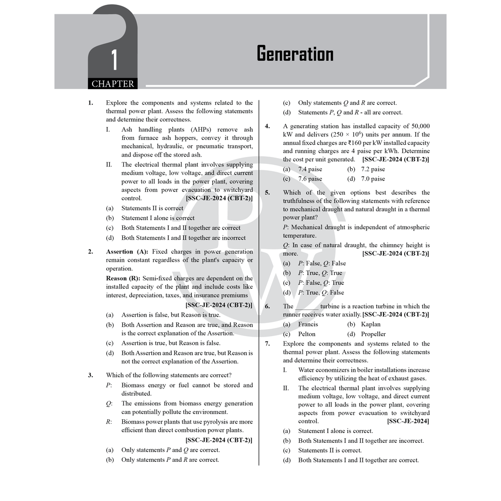 SSC JE Electrical Engineering Chapterwise 12 Previous Years Solved Papers (2024-2012) | 3300+ Objective Questions with Detailed Text Solutions| 12 Years PYQs