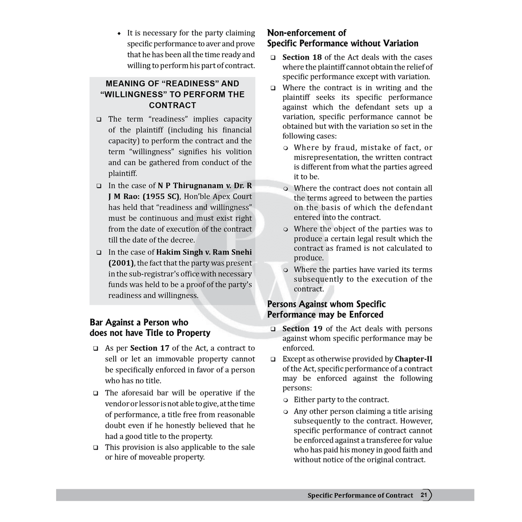 Judiciary Specific Relief Act | Complete Guide For Judicial Service Exam Prep | Case Laws, Legal Maxim, In-Depth Coverage of Key Concepts & Detailed Analysis For Aspiring Judges