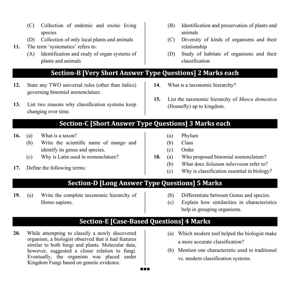 ISC Class 11 Chapter-wise 20 Most Probable Questions For 2027 Board Exams | Physics, Chemistry, Maths, & Biology | Expert Curated Content Based on the Latest Syllabus