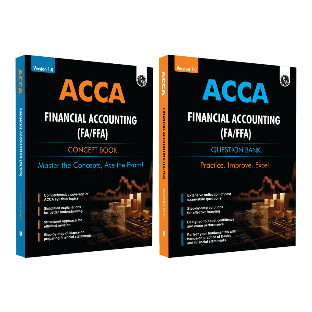 ACCA Financial Accounting (FA/FFA) Concept Book + Question Bank Combo Set of 2 Modules