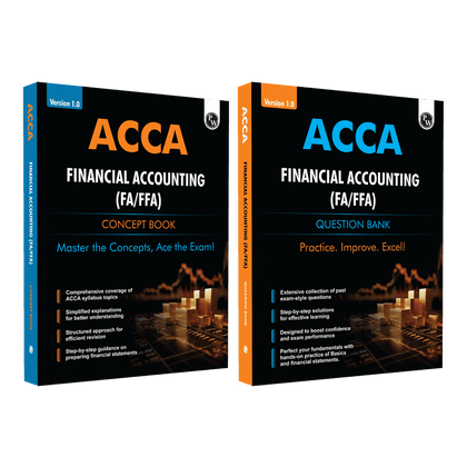 ACCA Financial Accounting (FA/FFA) Concept Book + Question Bank Combo Set of 2 Modules