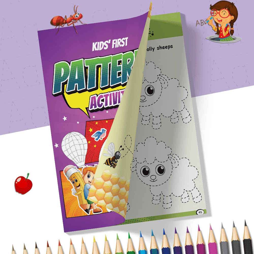 My First 1000 Words Book & Kids' First Patterns Activity Book Combo Set of 2 Books l Practice Patterns with Fun Activities for Early Learners