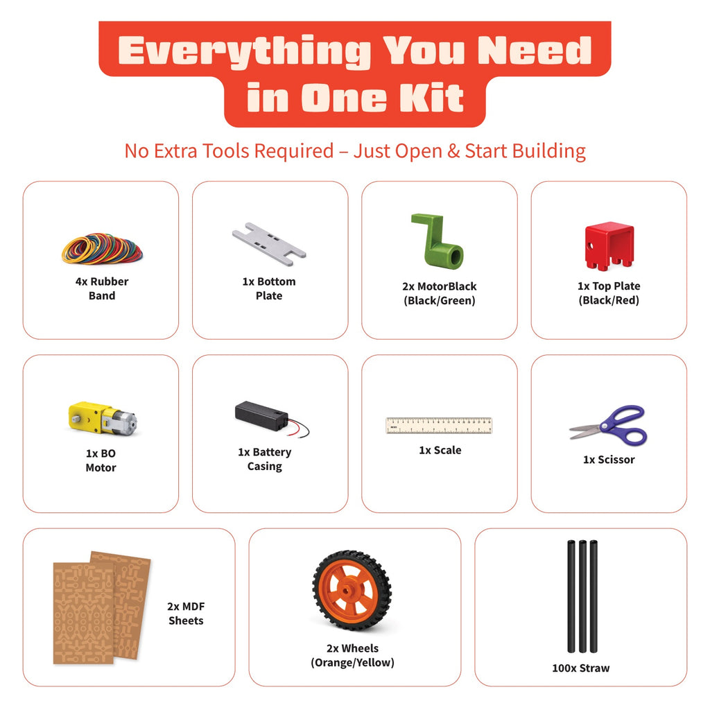 20+ STEM Straw-Robots Kit for Kids Ages 8-14 Years, DIY Robotics Kit with 200+ Components for Boys & Girls, Electronics, Engineering Projects & Science Experiment Kit for Children