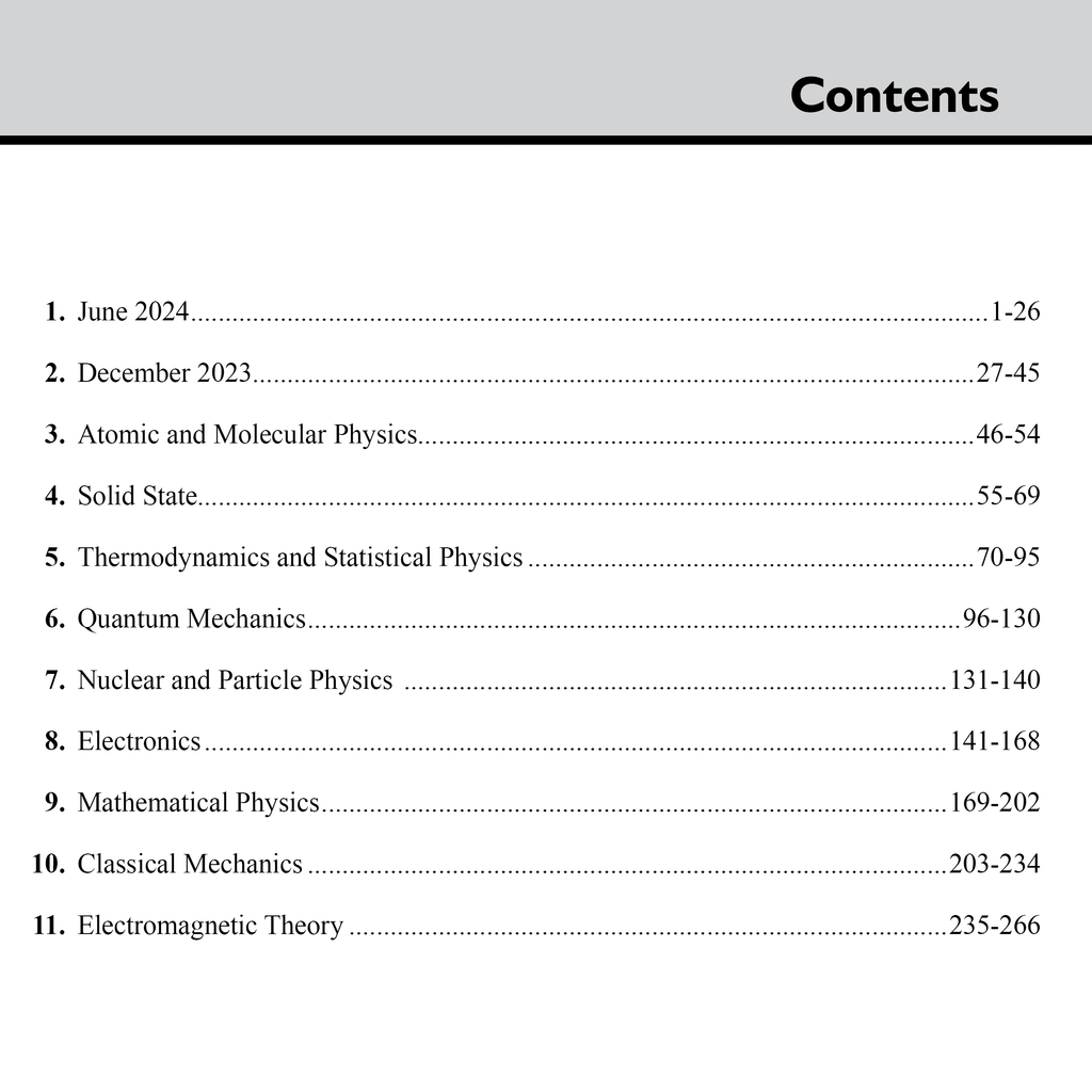 CSIR - NET Recap Physical Sciences Chapterwise and Yearwise Previous Years Solved Papers (PYQ) Latest 2015 June 24 Exam Questions Covered l TIFR, JEST, GATE and IIT JAM Exams
