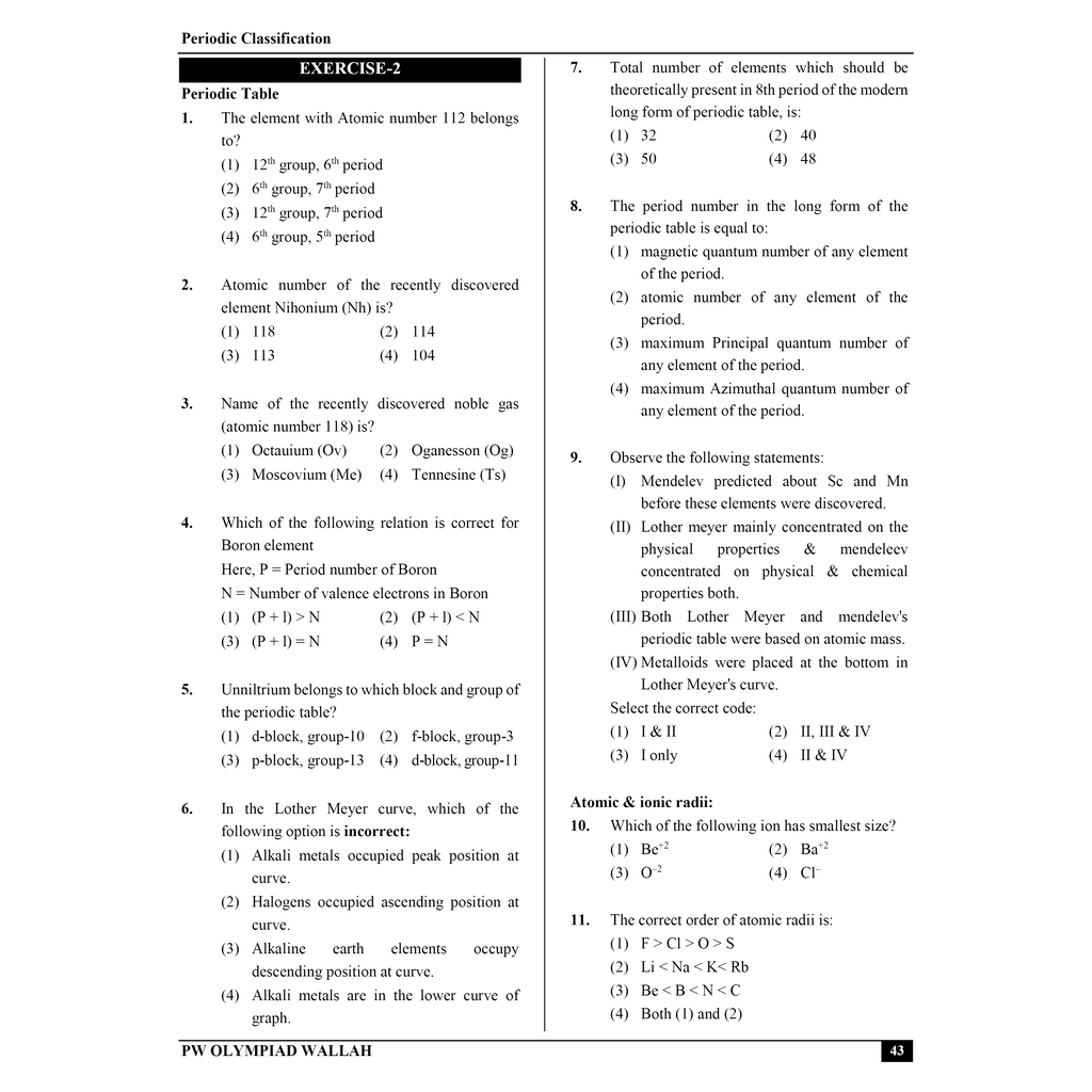 Olympiad Wallah NEET-Olympiad Excellence 11th Chemistry Part 1 For 2026 | For NSEC, NEET, INChO, IChO Exam | Expert Crafted Content | PYQ, Challenging Problems With Detailed Solutions