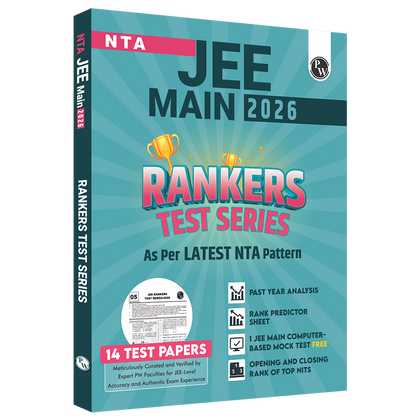 14 JEE Main Rankers Test Series 2026 As Per Latest NTA Pattern | Elaborated Solutions with Chapterwise Weightage Analysis & CBT Test & Rank Predictor