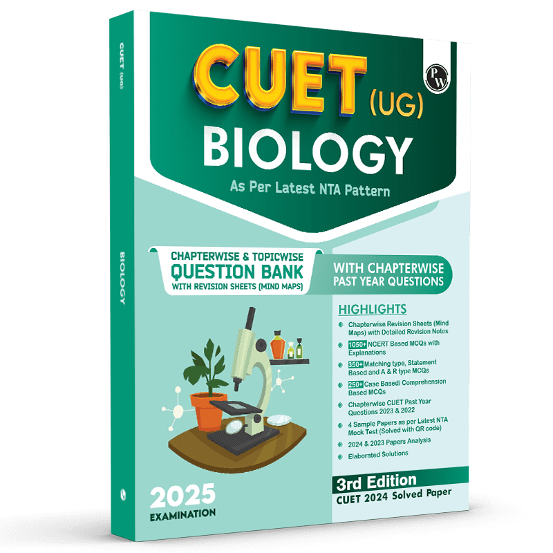 CUET (UG) Biology 2025 Chapterwise & Topicwise Question Bank with Past Year Questions (PYQs upto 2024) and Mock Tests l Chapterwise Revision Sheets