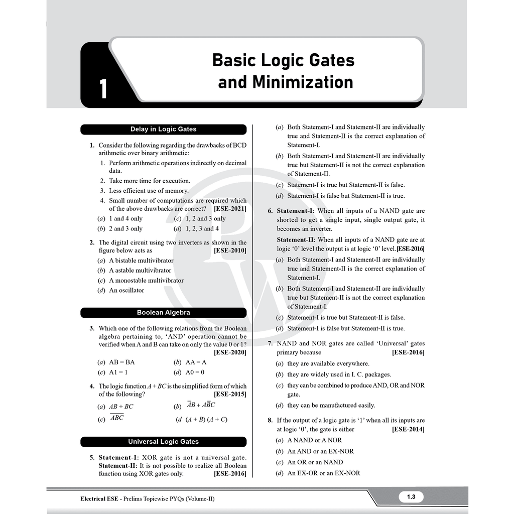 GATE + ESE Combos