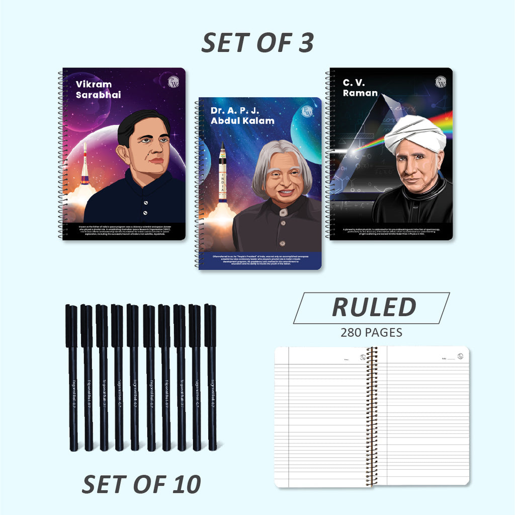 .PW Stationery Write & Roll Pack (Ruled)