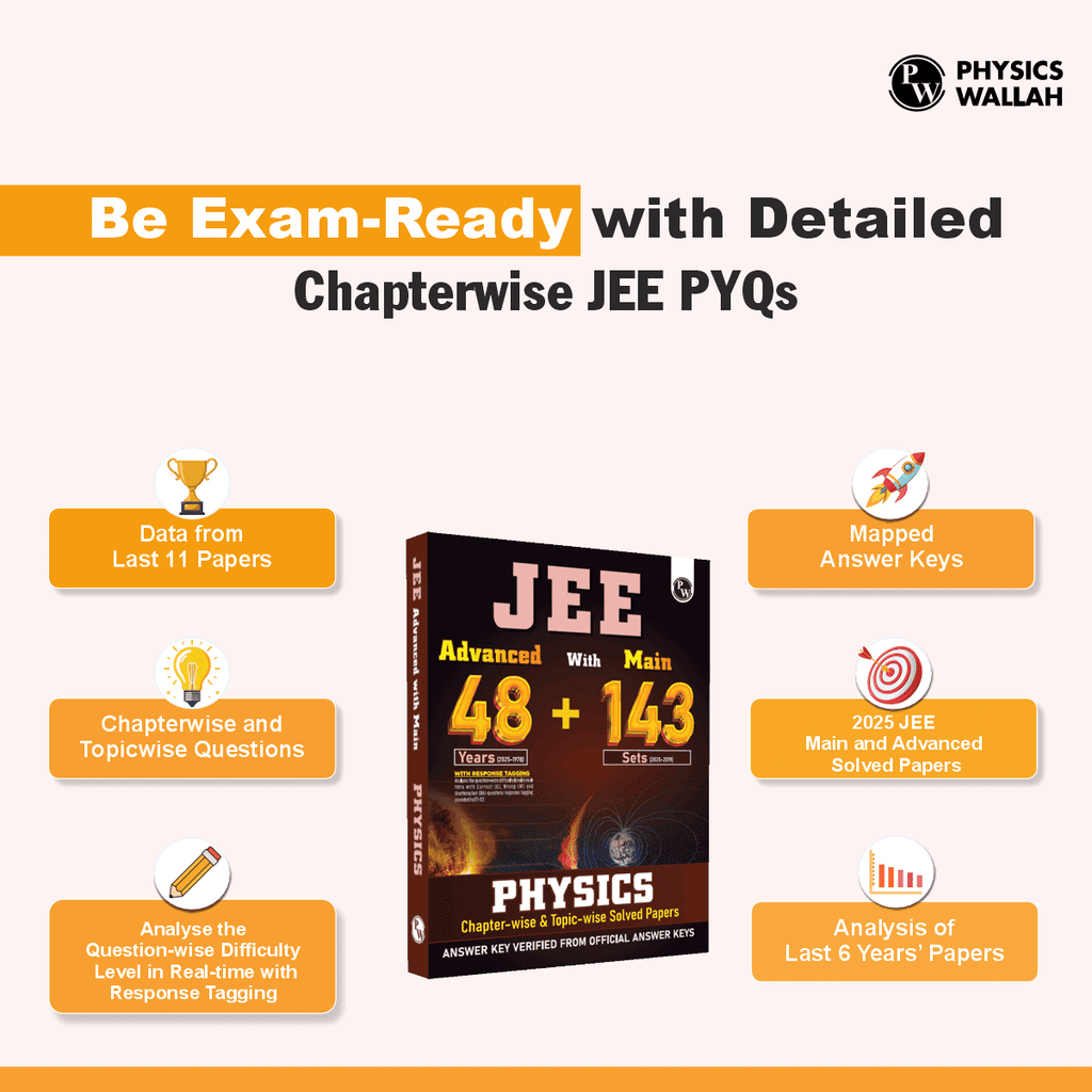 JEE Advanced 48 Years (2025-1978) with JEE Main 143 Sets PYQs (2025-2019) Physics | Chapterwise and Topicwise Solved Papers For JEE Main & Advanced 2026 Exams