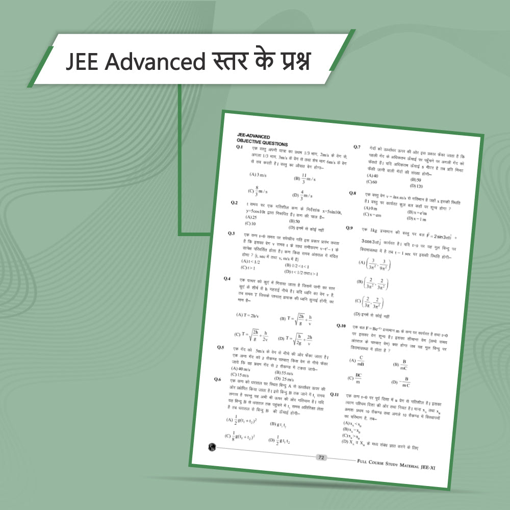 Arjuna for JEE (Hindi) Main & Advanced Class 11th Physics, Chemistry and Mathematics Modules (2024 Edition) Combo Set of 12 Books