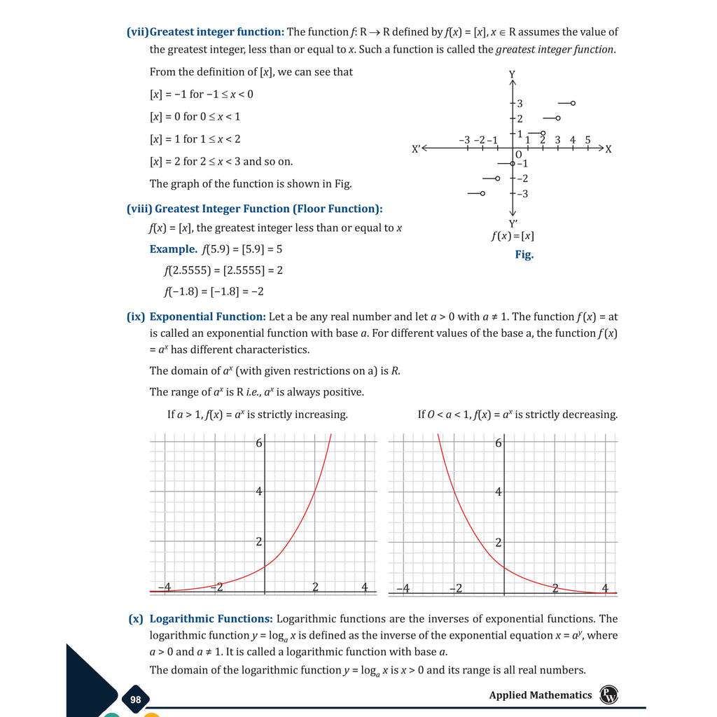 PW CBSE Class 11 Applied Mathematics | As per latest CBSE Pattern | Chapterwise Theory, Practice Questions with Detailed Explanation & Latest 2026-2027 Sample Papers