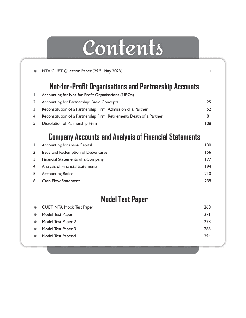CUET (UG) Accountancy Chapterwise & Topicwise Question Bank (2023- 2024) with Complete NCERT Crux, CUET PYQs (2022-2023) Past Year Questions and Mock Test I For Central Universities Entrance Test 2024-2nd edition
