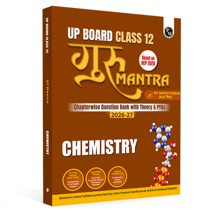 UP Board Class 12 Question Bank Chemistry Guru Mantra By Harsh Kumar (KGF Bhaiya) For 2026-27 Exam | NEP 2020 | Chapter-wise Theory with Previous Year Questions, NCERT Exemplar Questions