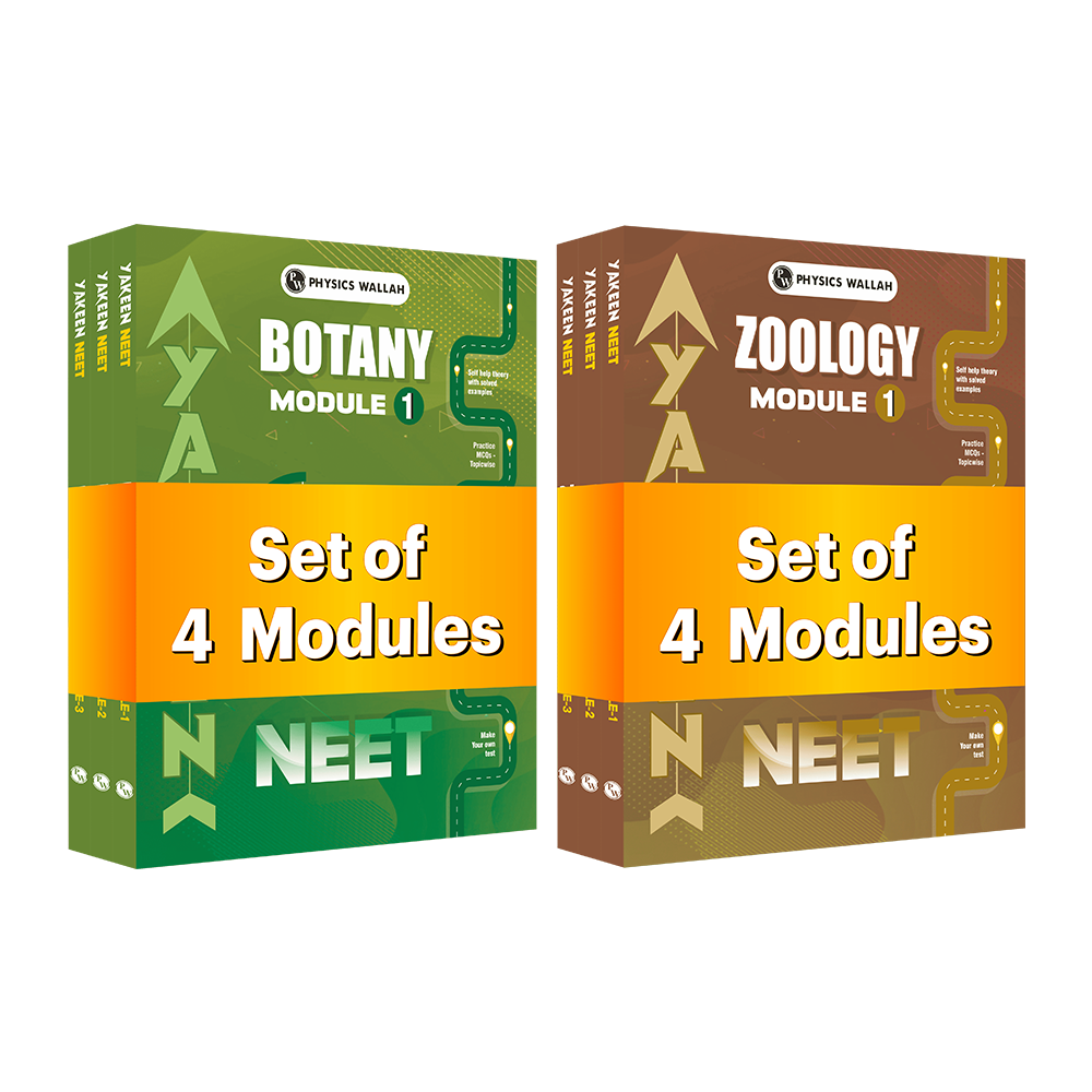 PW Yakeen For NEET Droppers Botany and Zoology Modules with Solutions Combo Set of 8 Books (2026 Edition)