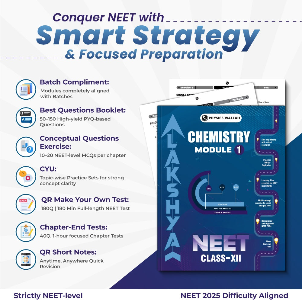PW Lakshya For NEET Class 12 Chemistry Modules with Solutions Combo Set of 5 Books (2026 Edition)