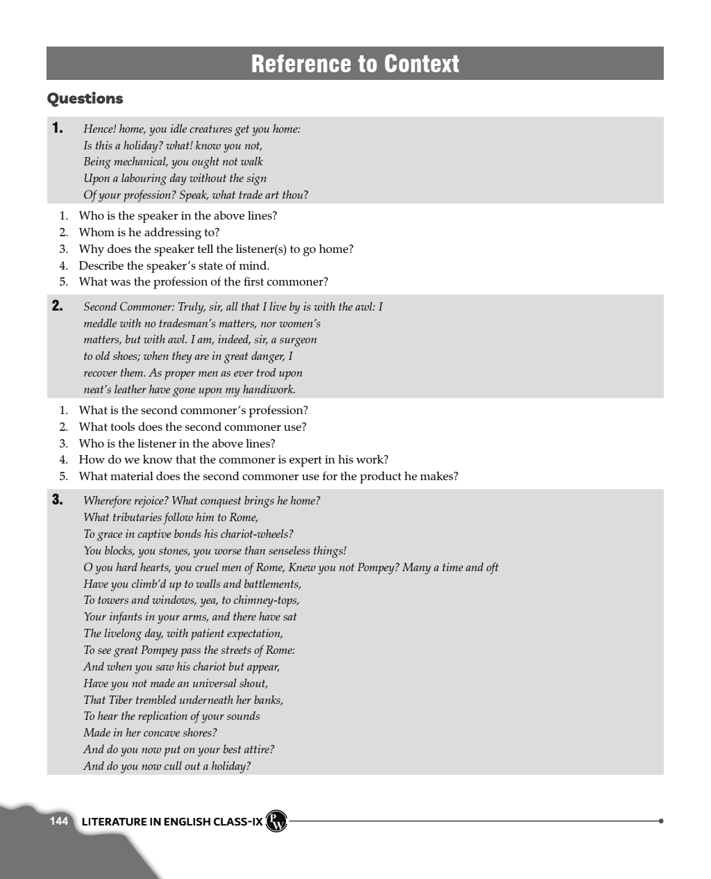 ICSE Class 9 Literature in English Paper 2 as Per Latest NEP For Exam 2024-25