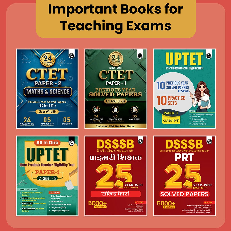 PW CTET Paper 2 Social Science/Studies Book | 24 Yearwise Previous Year Solved Papers PYQ (2026-2011) Class 6 - 8 For 2026 Exams | 5 Practice Sets and OMR Sheets | English Edition