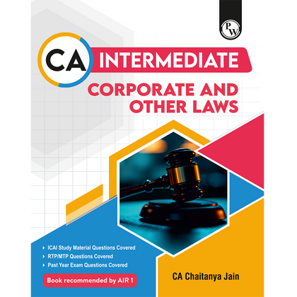 CA Intermediate Group 1 Corporate and Other Laws By CA Chaitanya Jain | Covering Theory, Exercise and Previous Years Questions & Solutions | Latest Syllabus For May 2026 Exams