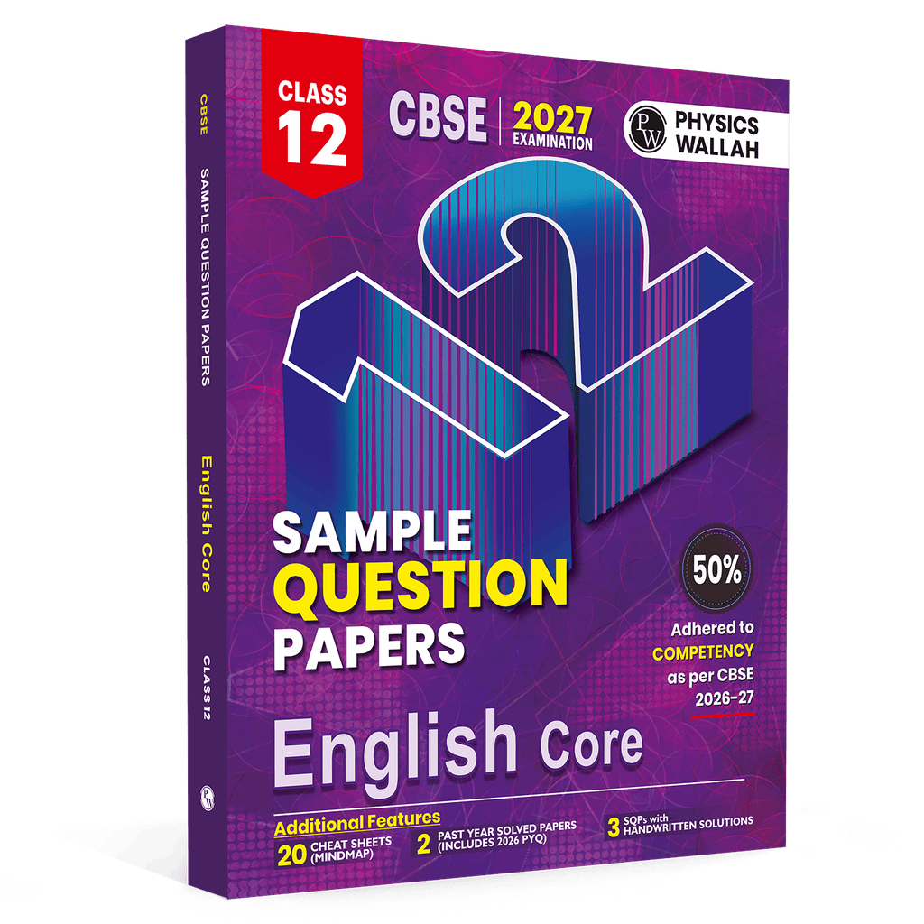 CBSE 12 Sample Question Papers Class 12 English Core For 2027 Board Exam (New Pattern) | 2026 Solved Paper, Chapterwise Mind Maps, Stepwise Marking