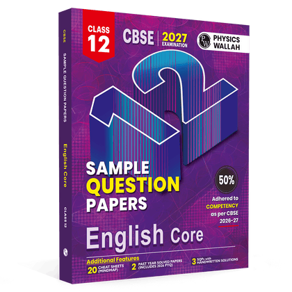 CBSE 12 Sample Question Papers Class 12 English Core For 2027 Board Exam (New Pattern) | 2026 Solved Paper, Chapterwise Mind Maps, Stepwise Marking