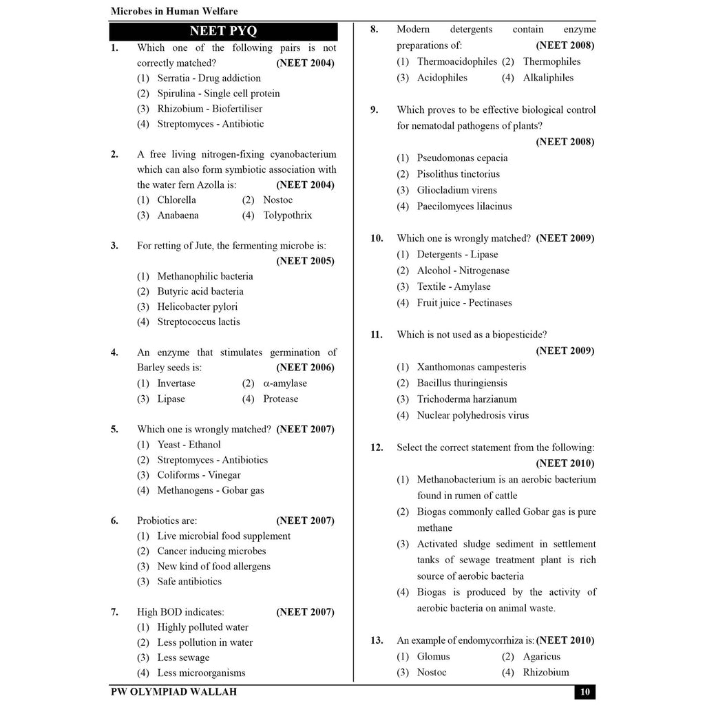 Olympiad Wallah NSEB Class 12 Advanced Biology (Part 2) For 2026 | For NEET, INBO & IBO Exam | Expert Crafted Content | PYQ, Practice Questions, Detailed Solutions