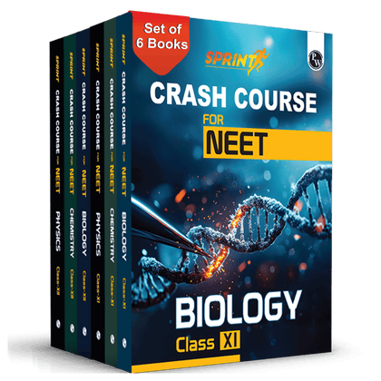 Sprint NEET Crash Course Class 11 & 12 Combo Set of 6 Books l Physics, Chemistry, Biology For 2024-2025 Exams l 60 Days Study Plan l Crisp Theory & Level-wise Questions